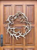 REAL Antler Wreath 28" - FREE SHIPPING - 100% Naturally Shed Deer Antlers