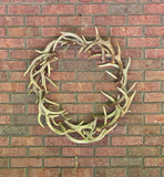 REAL Antler Wreath 28" - FREE SHIPPING - 100% Naturally Shed Deer Antlers