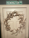 REAL Antler Wreath 28" - FREE SHIPPING - 100% Naturally Shed Deer Antlers