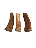 3-Pack Whole Antler Dog Chew - Grade A - All Natural Organic Long Lasting Treats Made from USA Naturally Shed Antlers - Free Shipping