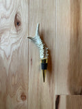 Deer Antler Handle Bottle Stopper: Wine / Bourbon Bottle Plug with Silicone Seal - FREE SHIPPING