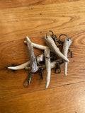 Hand Crafted Deer Antler Keychain - FREE SHIPPING