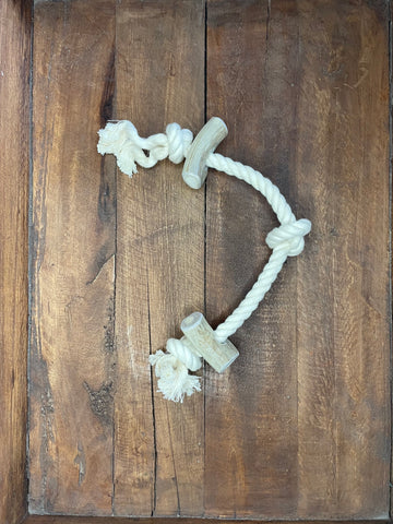 Deer Antler Rope Toy - FREE SHIPPING! - Organic Dog Chew, All Natural, Grade A, Naturally Shed Antlers from the USA